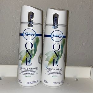 Febreze One Fabric and Air Mist Refill, Bamboo Scent, 2 count